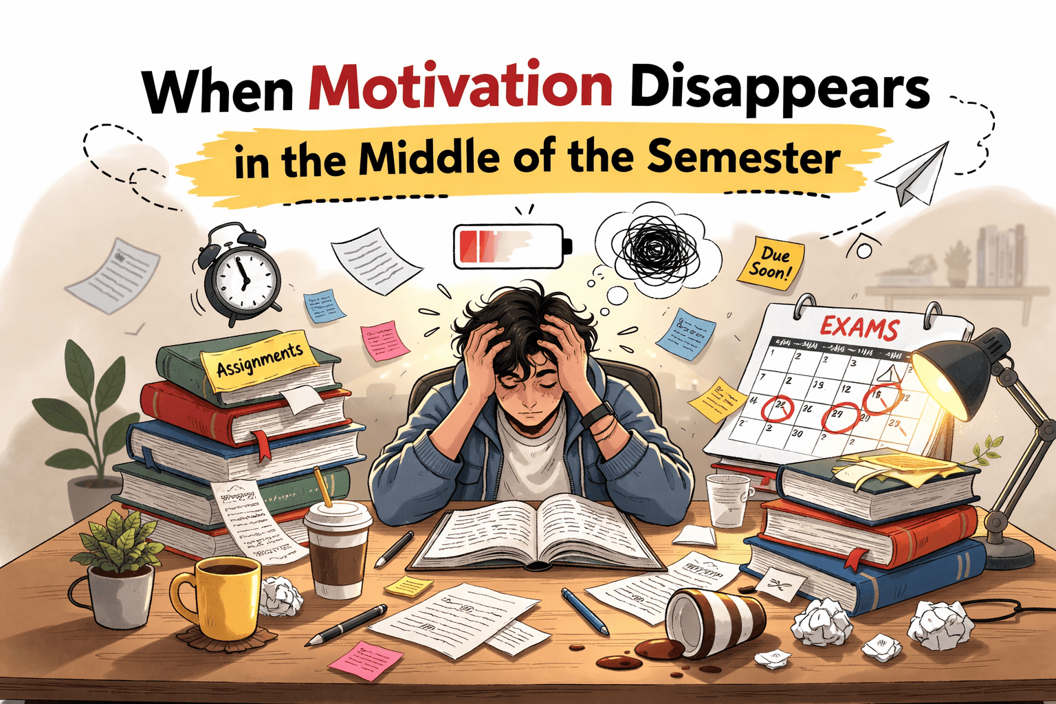 When Motivation Disappears in the Middle of the Semester